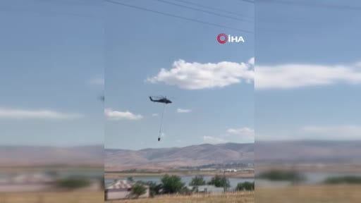 Elazığ'daki orman yangınına havadan müdahale başladı