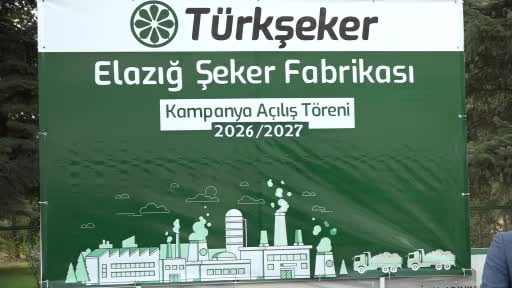 Elazığ Şeker Fabrikası'nda 71. Kampanya Dönemi açıldı: 240 bin ton pancar işlenecek