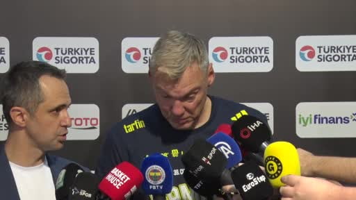 Fenerbahçe Başantrenörü Sarunas Jasikevicius, "Beşiktaş'a karşı oynamak her zaman zor. İkinci...