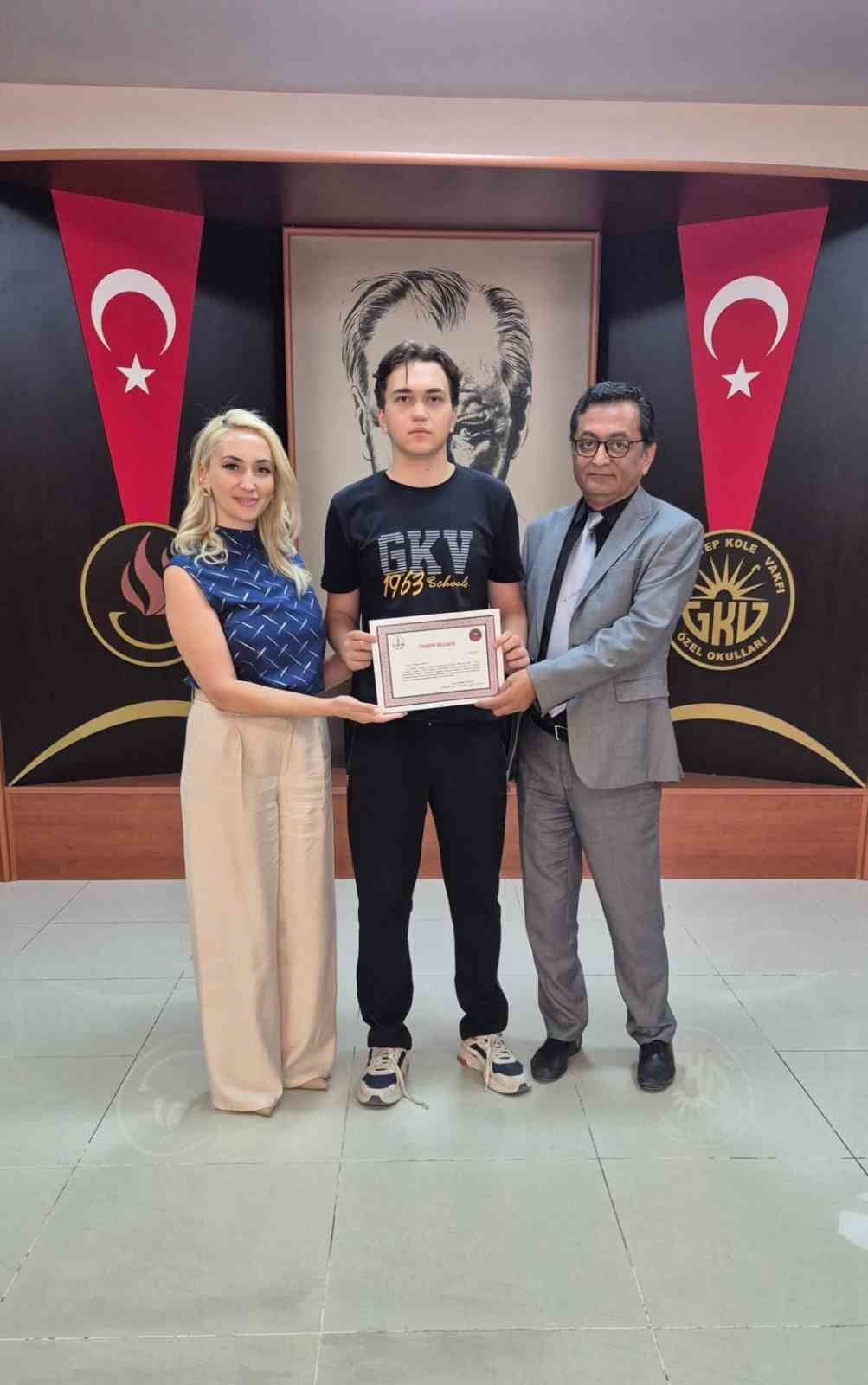 GAZİANTEP KOLEJ VAKFI (GKV) ÖZEL OKULLARI CEMİL ALEVLİ KOLEJİ 12'NCİ SINIF ÖĞRENCİSİ İBRAHİM EFDAL...