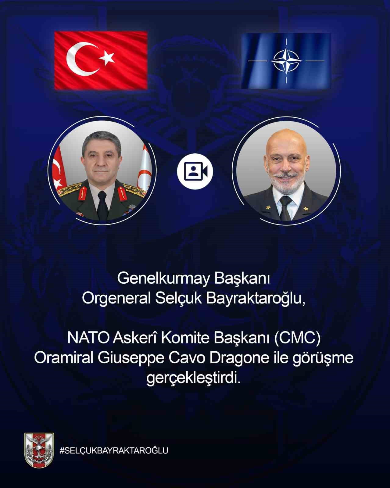 GENELKURMAY BAŞKANI ORGENERAL SELÇUK BAYRAKTAROĞLU, NATO ASKERİ KOMİTE BAŞKANI (CMC) ORAMİRAL...