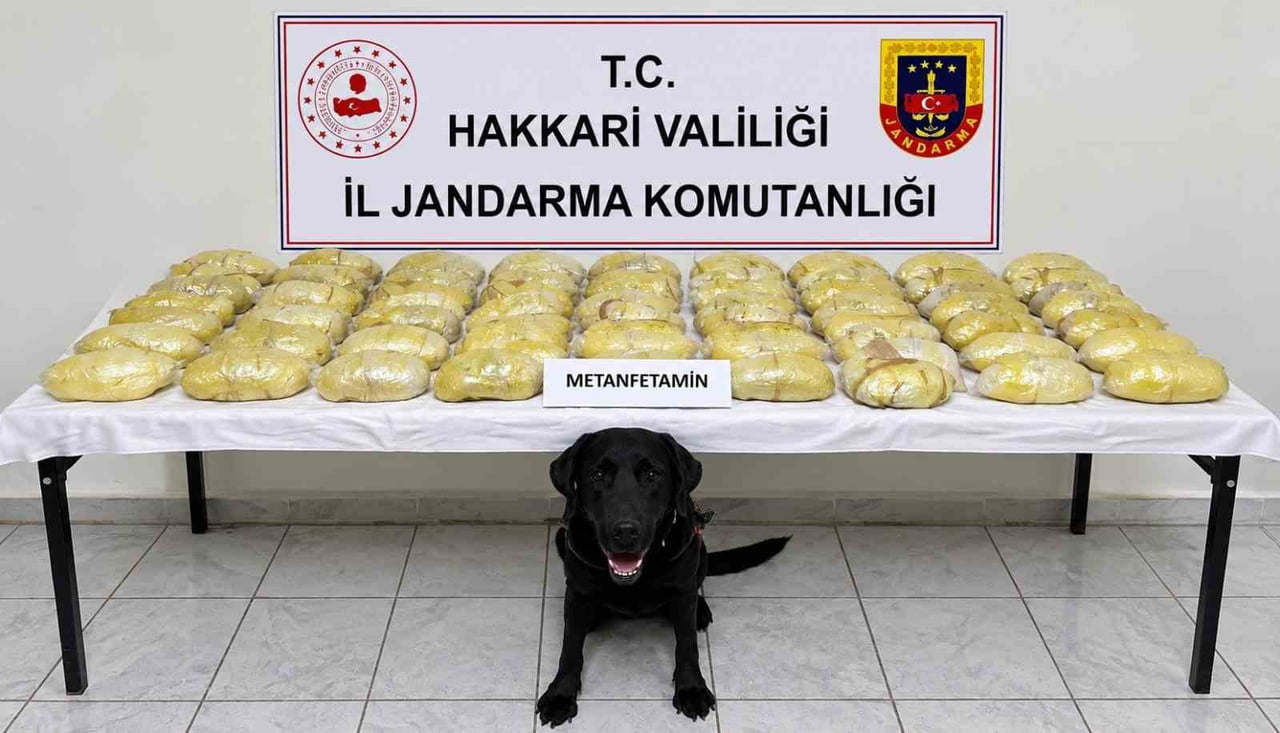 HAKKÂRİ’DE JANDARMA EKİPLERİNCE GERÇEKLEŞTİRİLEN OPERASYONDA, KIRGIZİSTAN PLAKALI BİR TIRDA 21...