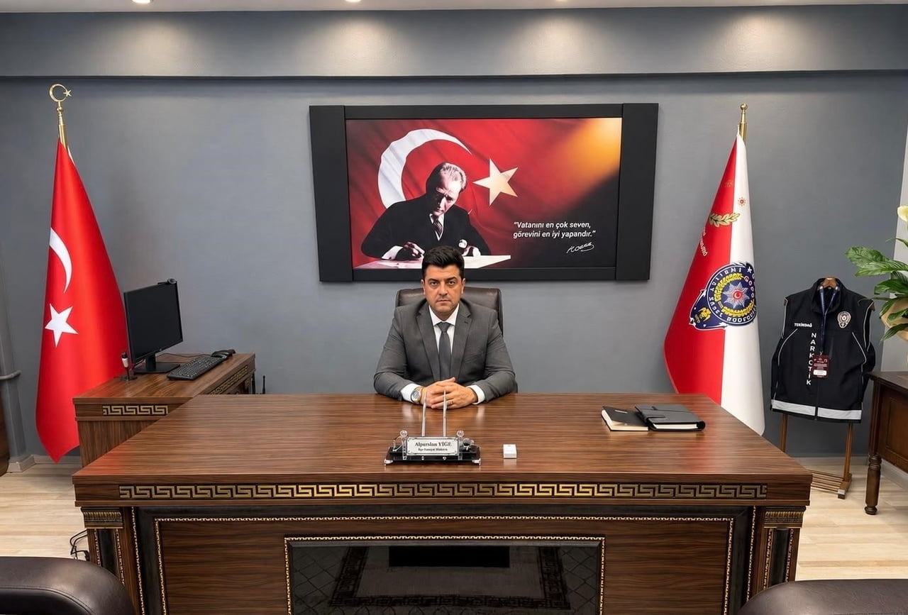 HAYRABOLU İLÇE EMNİYET MÜDÜRLÜĞÜNE ATANAN ALPARSLAN YİGE, GÖREVİNE BAŞLADI.