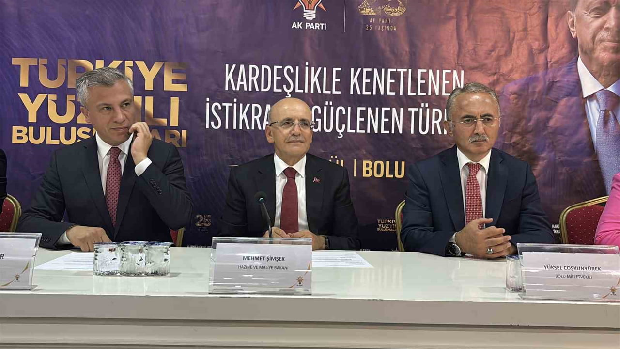 HAZİNE VE MALİYE BAKANI MEHMET ŞİMŞEK, BİR DİZİ ZİYARET VE PROGRAMLARA KATILMAK ÜZERE GELDİĞİ...