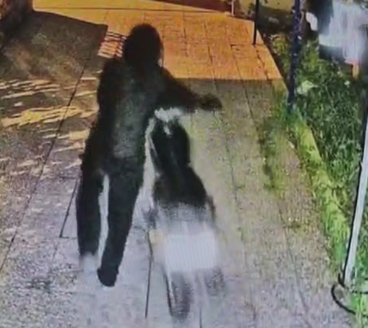 HIRSIZLARIN MOTOSİKLETİ ÇALDIĞI ANLAR GÜVENLİK KAMERASINA YANSIDI