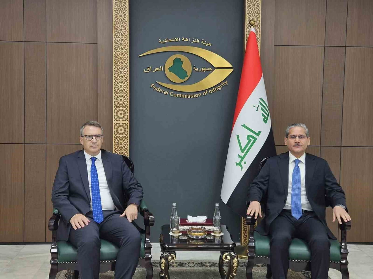 IRAK YOLSUZLUKLA MÜCADELE KURUMU BAŞKANI MUHAMMED ALİ LAMİ, TÜRKİYE'NİN BAĞDAT BÜYÜKELÇİSİ ANIL...