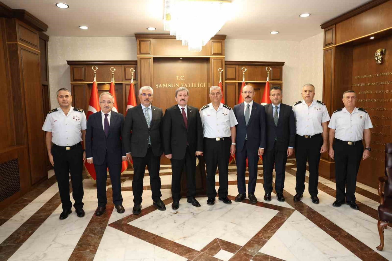 JANDARMA GENEL KOMUTANI ORGENERAL ALİ ÇARDAKCI VE TBMM PLAN VE BÜTÇE KOMİSYONU BAŞKANI VE SAMSUN...