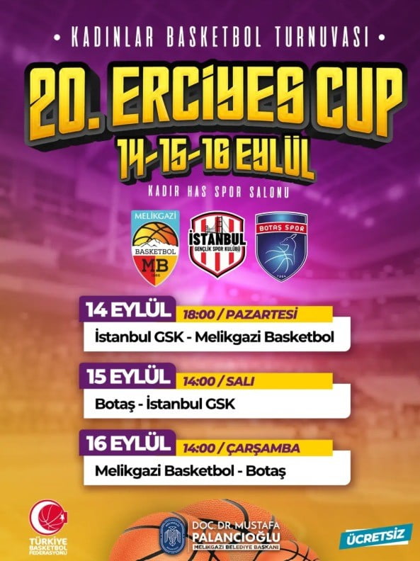 KADINLAR BASKETBOL SÜPER LİG EKİPLERİNDEN MELİKGAZİ KAYSERİ BASKETBOL’UN HER YIL GELENEKSEL OLARAK...