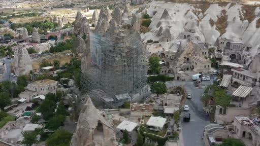 Kapadokya'da 7 peri bacasına koruma müdahalesi