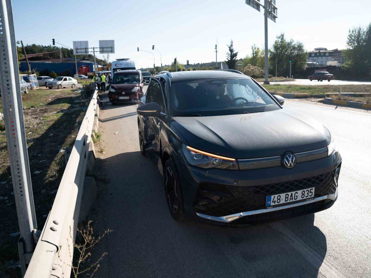 KASTAMONU’DA HAFİF TİCARİ ARAÇ İLE ÇİPİN KAVŞAKTA ÇARPIŞMASI NETİCESİNDE MEYDAN GELEN KAZADA 2...