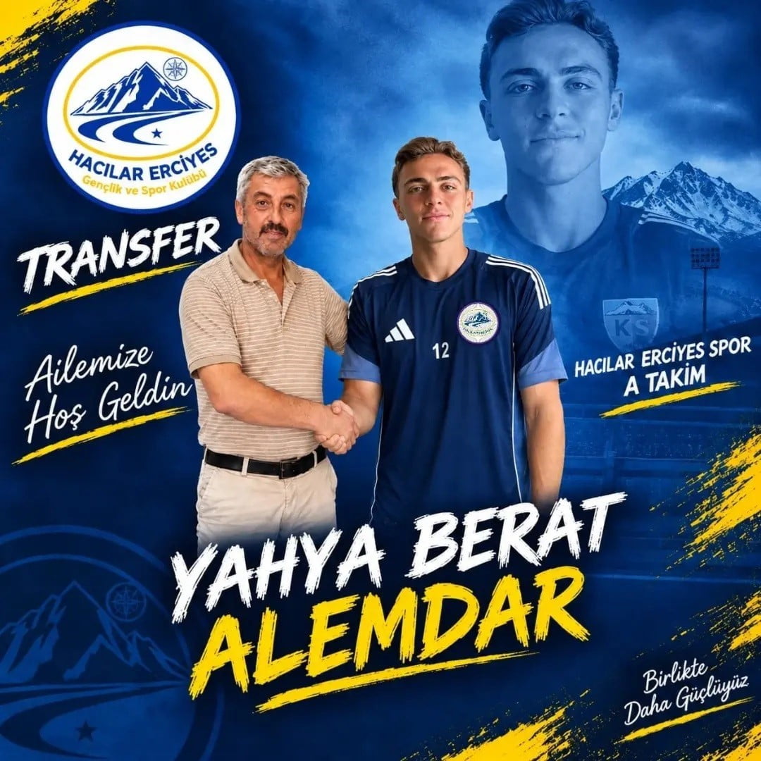 KAYSERİ SÜPER AMATÖR KÜME EKİPLERİNDEN HACILAR ERCİYESSPOR, KALECİ YAHYA BERAT ALEMDAR İLE...