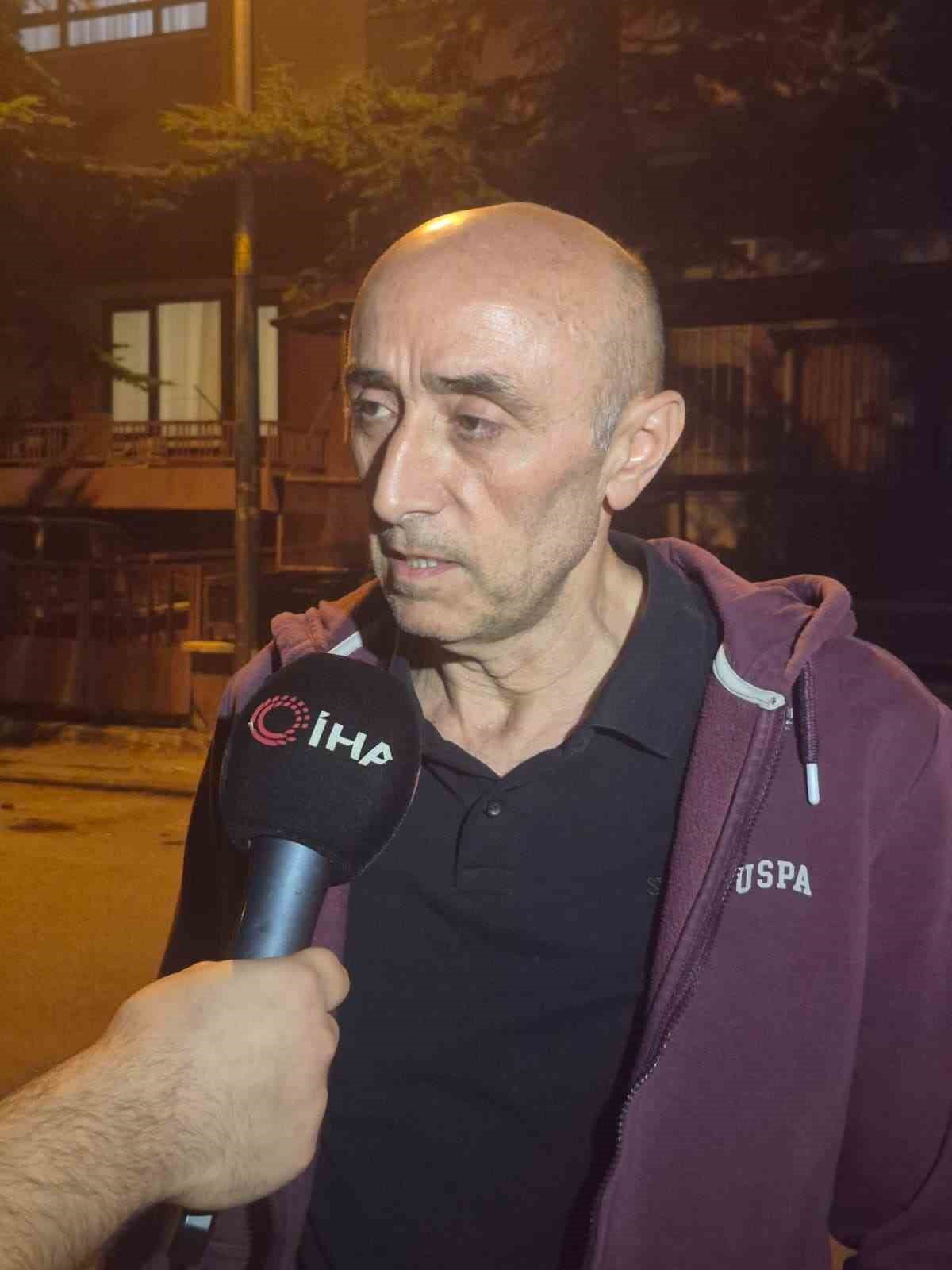 KAZADA HAYATINI KAYBEDEN MERT DOĞAN AYDIN'IN (23) BABASI HAKAN AYDIN.