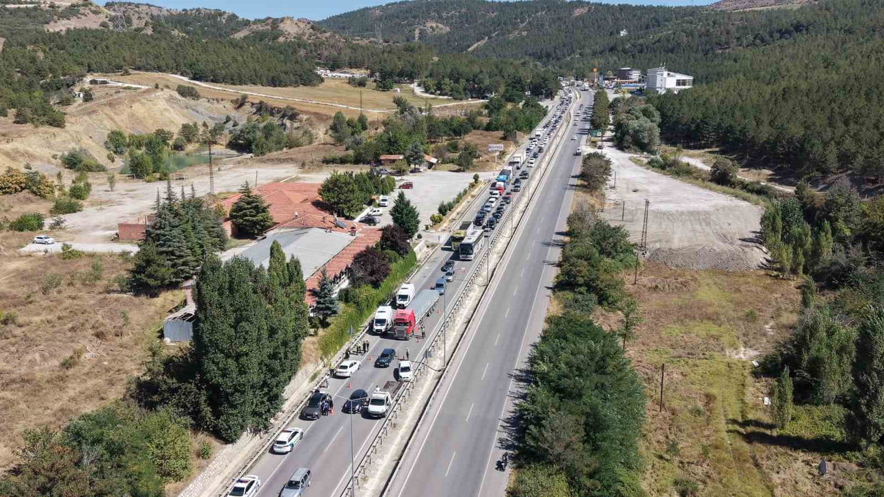 KAZANIN MEYDANA GELDİĞİ ANLAR HAVADAN DRONLA GÖRÜNTÜLENDİ