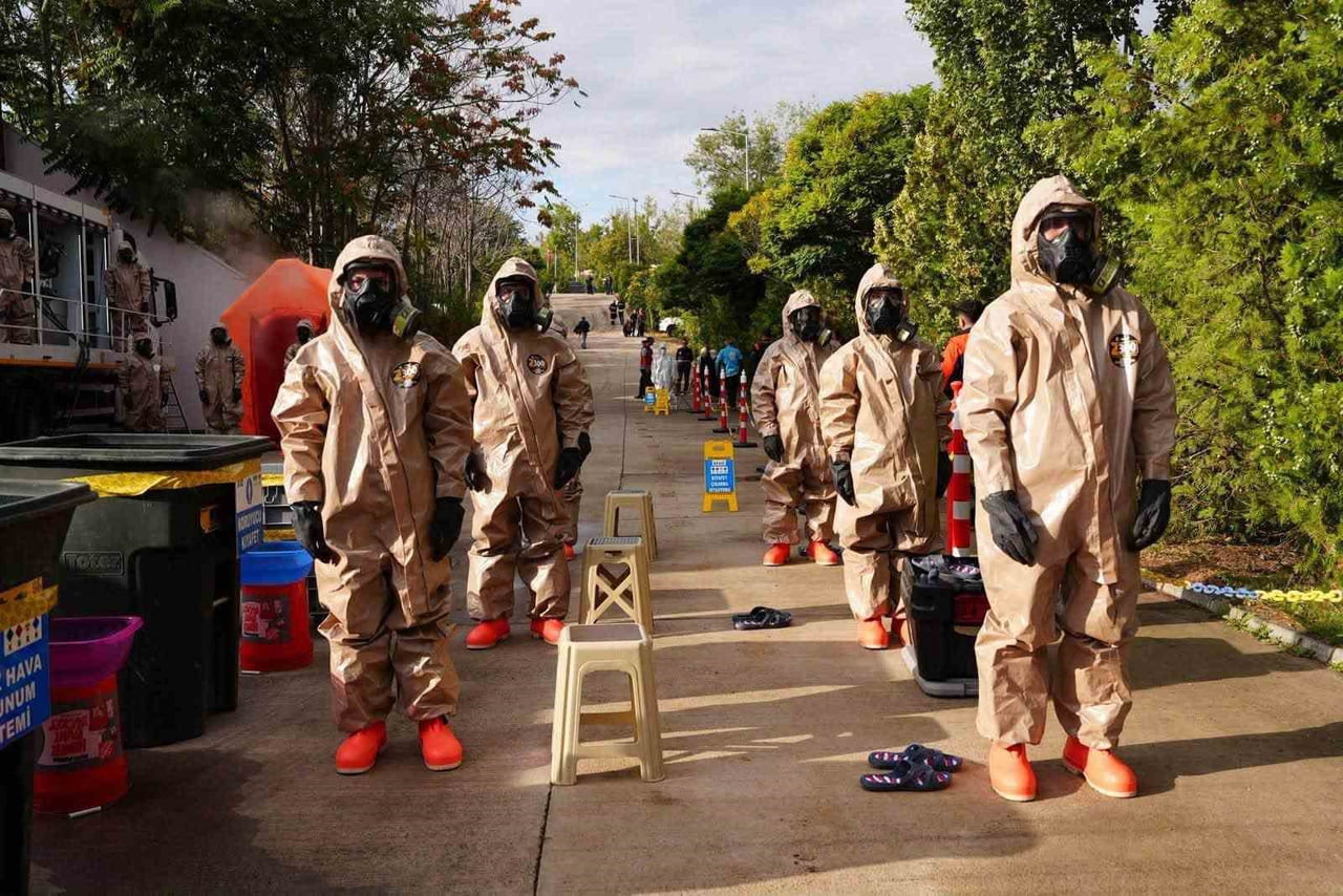 KIRIKKALE'DE, TÜRKİYE AFET MÜDAHALE PLANI (TAMP) KAPSAMINDA KİMYASAL GAZ YAYILIMININ KONU EDİLDİĞİ...