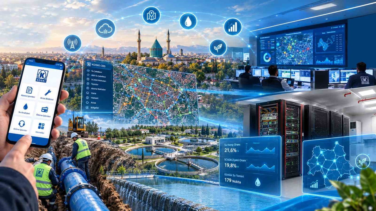 KONYA BÜYÜKŞEHİR BELEDİYESİ KOSKİ GENEL MÜDÜRLÜĞÜ, ŞEHRİN GÜNCEL ALTYAPI İHTİYAÇLARINI BELİRLEMEK...
