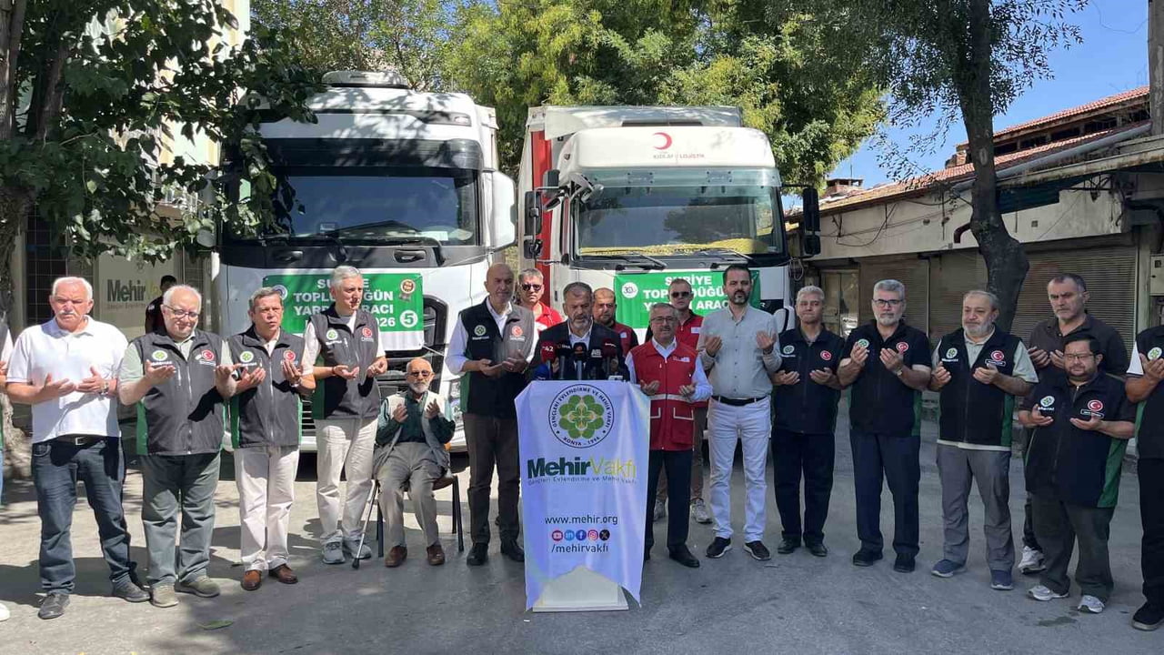 KONYA’DA MEHİR VAKFI TARAFINDAN SURİYE'DE YAŞAYAN İHTİYAÇ SAHİBİ NİŞANLI ÇİFTLERE ULAŞTIRILMAK...