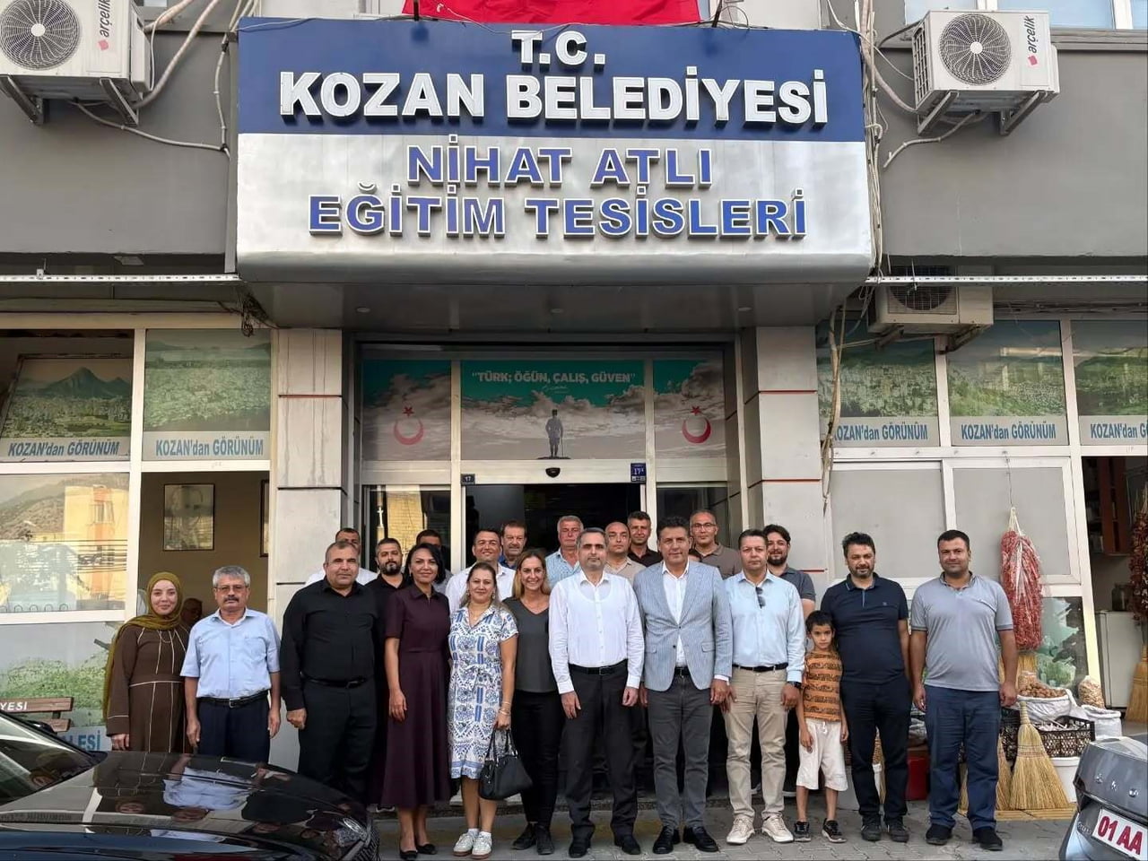 KOZAN KAYMAKAMI BAHATTİN ALP ARSLANKÖYLÜ, KOZAN BELEDİYE BAŞKANI MUSTAFA ATLI, İLÇE MİLLİ EĞİTİM...
