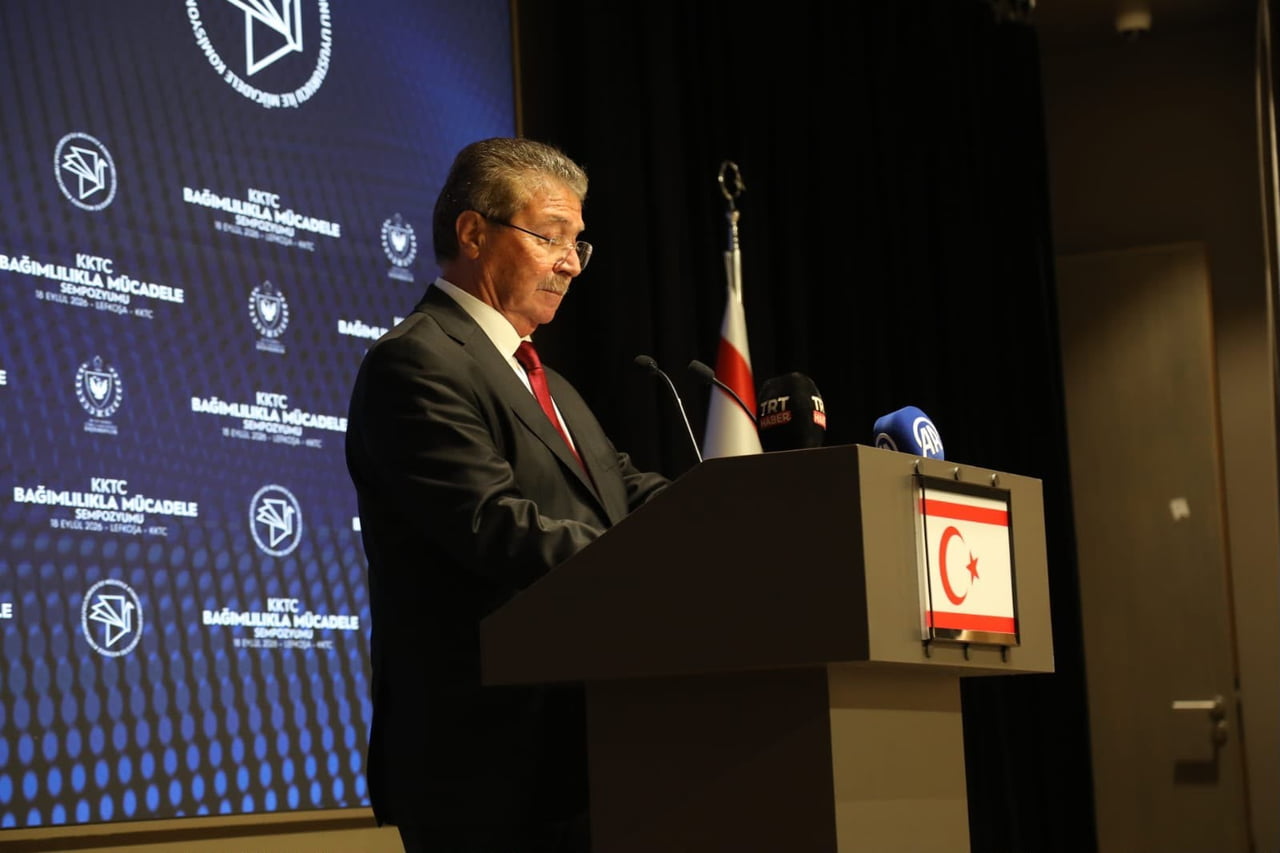 KUZEY KIBRIS TÜRK CUMHURİYETİ (KKTC) BAŞBAKANI ÜNAL ÜSTEL, BAŞBAKANLIĞA BAĞLI UYUŞTURUCU İLE...