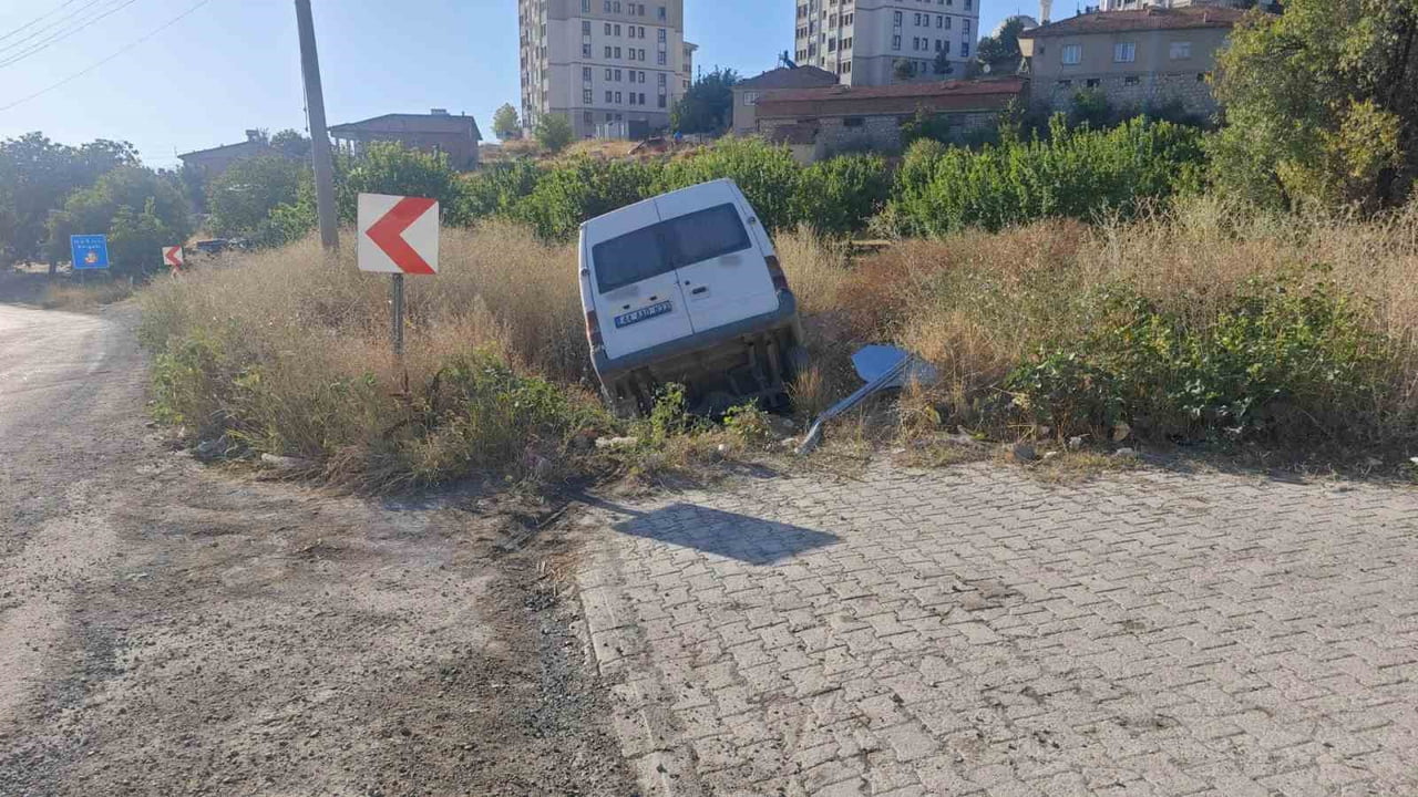 MALATYA'DA KONTROLDEN ÇIKAN MİNİBÜSÜN ŞARAMPOLE DEVRİLMESİ SONUCU MEYDANA GELEN TRAFİK KAZASINDA 2...