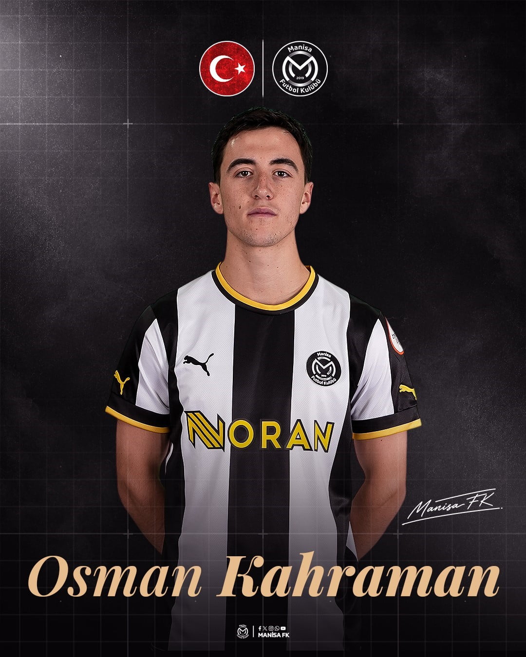 MANİSA FK’DAN YAPILAN AÇIKLAMAYA GÖRE, SİYAH-BEYAZLI KULÜBÜN BAŞARILI İSİMLERİNDEN ALENİS VARGAS...