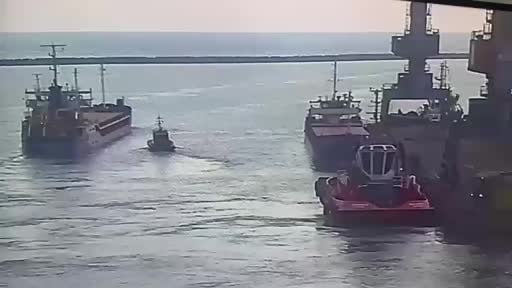 Marmara Denizi’nde batan geminin İskenderun’dan çıkış anı kamerada