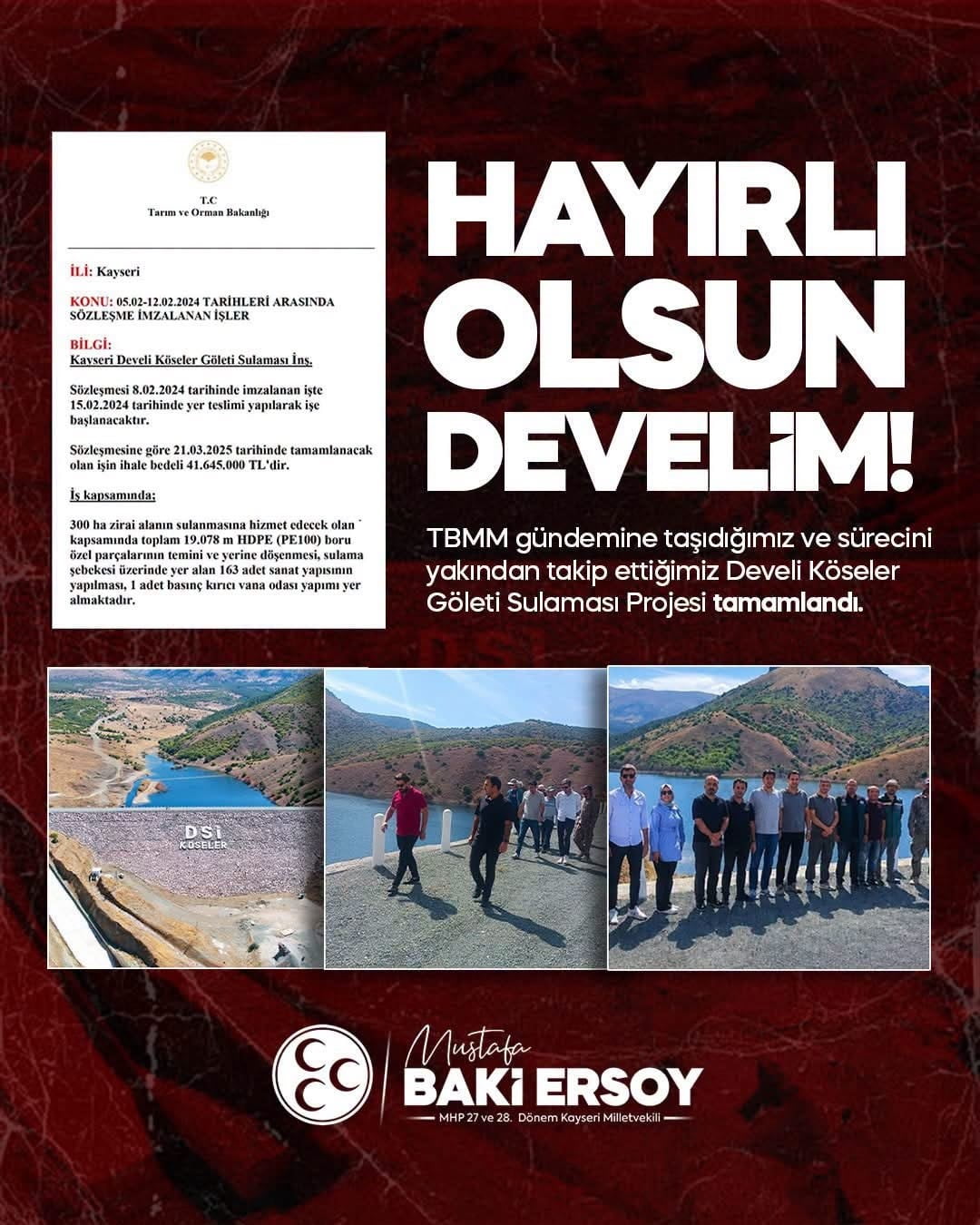 MİLLİYETÇİ HAREKET PARTİSİ (MHP) KAYSERİ MİLLETVEKİLİ BAKİ ERSOY, TBMM GÜNDEMİNE TAŞINAN DEVELİ...