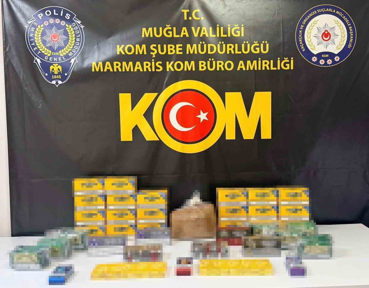 MUĞLA’NIN MARMARİS İLÇESİNDE, KAÇAK TÜTÜN VE TÜTÜN MAMULLERİ ÜRETİMİ YAPILDIĞI BELİRLENEN 2 DEPO...