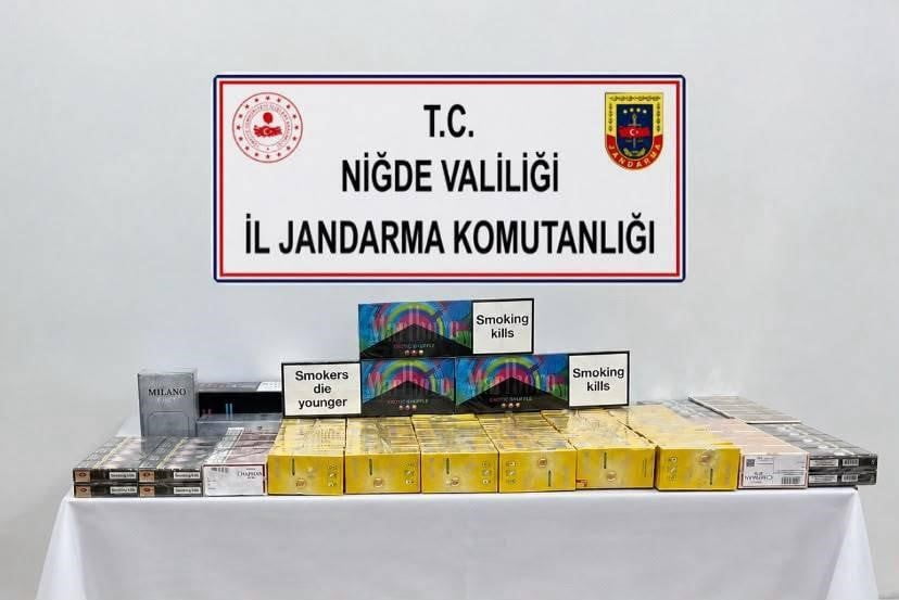 NİĞDE’DE KAÇAK SİGARA OPERASYONU