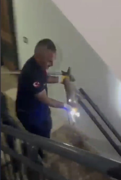 OSMANİYE’DE APARTMANIN 3’ÜNCÜ KATINA ÇIKAN TİLKİ DOĞAYA BIRAKILDI