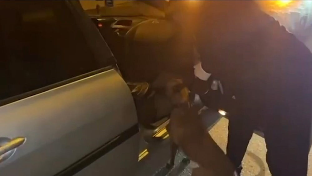 OTOMOBİLDE NARKOTİK KÖPEĞİYLE BİRLİKTE ARAMA YAPILDI