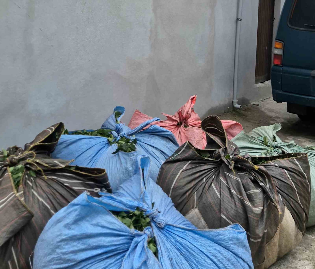 RİZE'NİN PEKMEZLİ KÖYÜNDE ELEKTRİK KESİLİNCE TELEFERİĞİ ÇALIŞMAYAN ÇAY ÜRETİCİSİNİN İMDADINA...