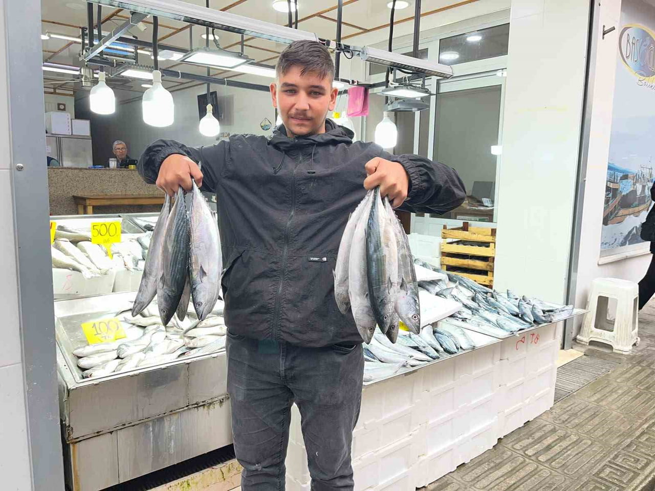 SİNOP’TA BALIK SEZONUYLA BİRLİKTE TEZGÂHLARDA PALAMUT BEREKETİ YAŞANIYOR. FARKLI BOYLARDAKİ...