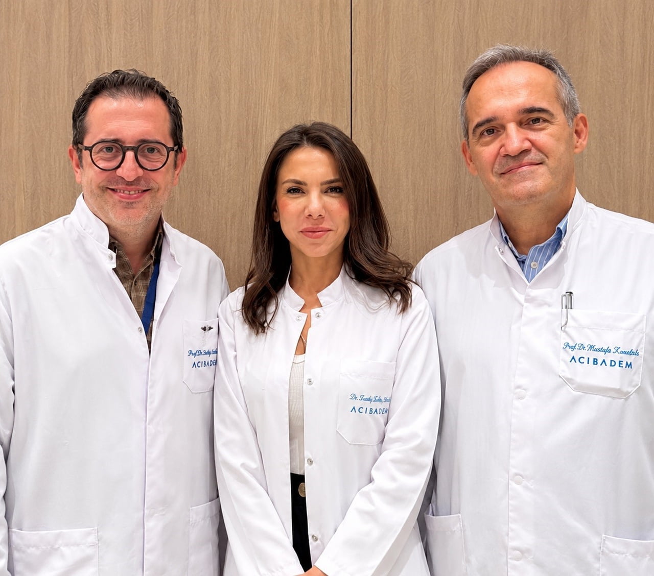 (SOLDAN SAĞA) PROF. DR. AYHAN AŞKIN, HANDE SELİN OK, PROF. DR. MUSTAFA KARAÇELİK