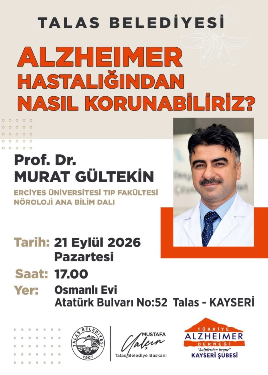 TALAS BELEDİYESİ, TOPLUM SAĞLIĞI AÇISINDAN ÖNEMLİ BİR KONU OLAN ALZHEİMER HASTALIĞINA YÖNELİK...