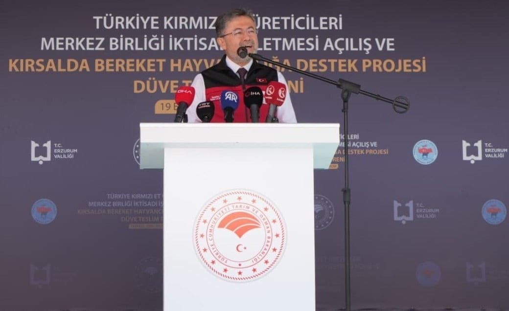 TARIM VE ORMAN BAKANI İBRAHİM YUMAKLI, KONUŞMA YAPTI.