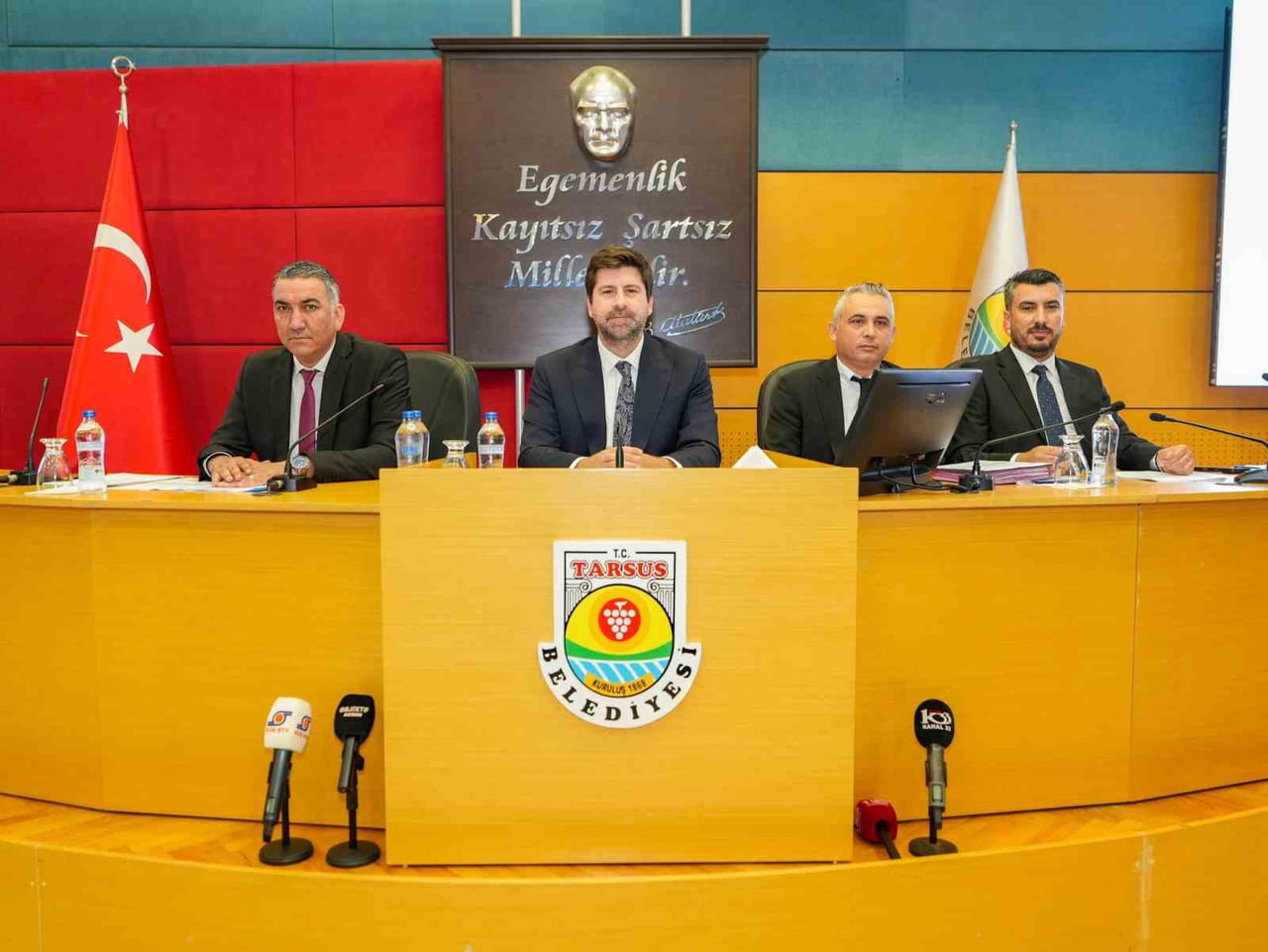 TARSUS BELEDİYE MECLİSİ EYLÜL AYI OLAĞAN TOPLANTISI, BELEDİYE BAŞKANI ALİ BOLTAÇ BAŞKANLIĞINDA...