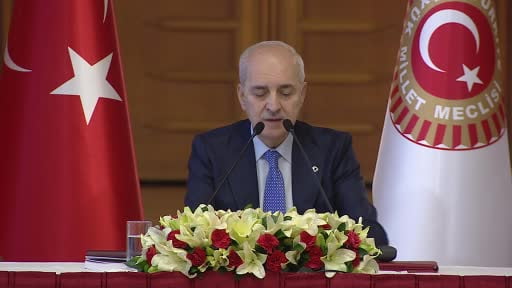 TBMM Başkanı Kurtulmuş: "İlgili birimlerimiz, terör örgütünün silah bırakması ve kendisini...