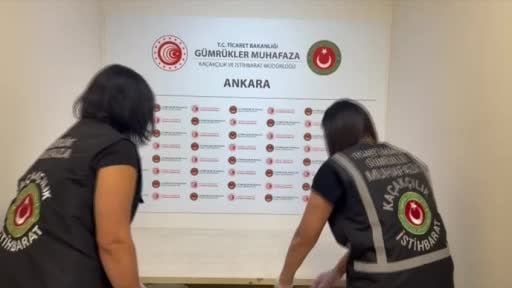 Ticaret Bakanlığı Gümrükler Muhafaza ekiplerinden uyuşturucu kaçakçılığına darbe