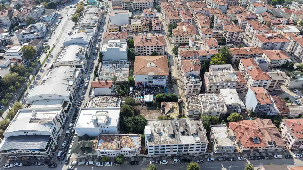 TIĞCILAR MAHALLESİ HAVADA GÖRÜNTÜLENDİ