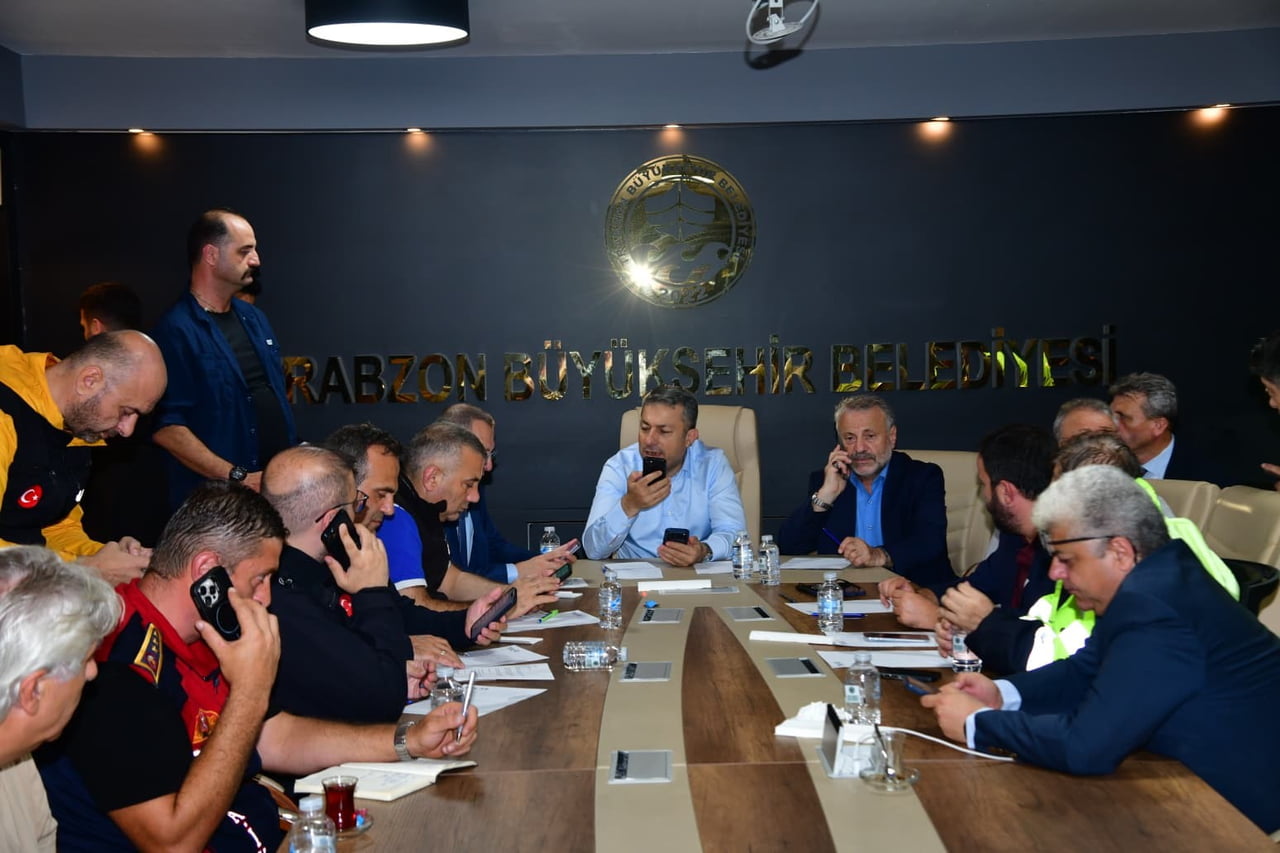 TRABZON VALİSİ TAHİR ŞAHİN BAŞKANLIĞINDA, TRABZON BÜYÜKŞEHİR BELEDİYESİ TULAŞ KOORDİNASYON...