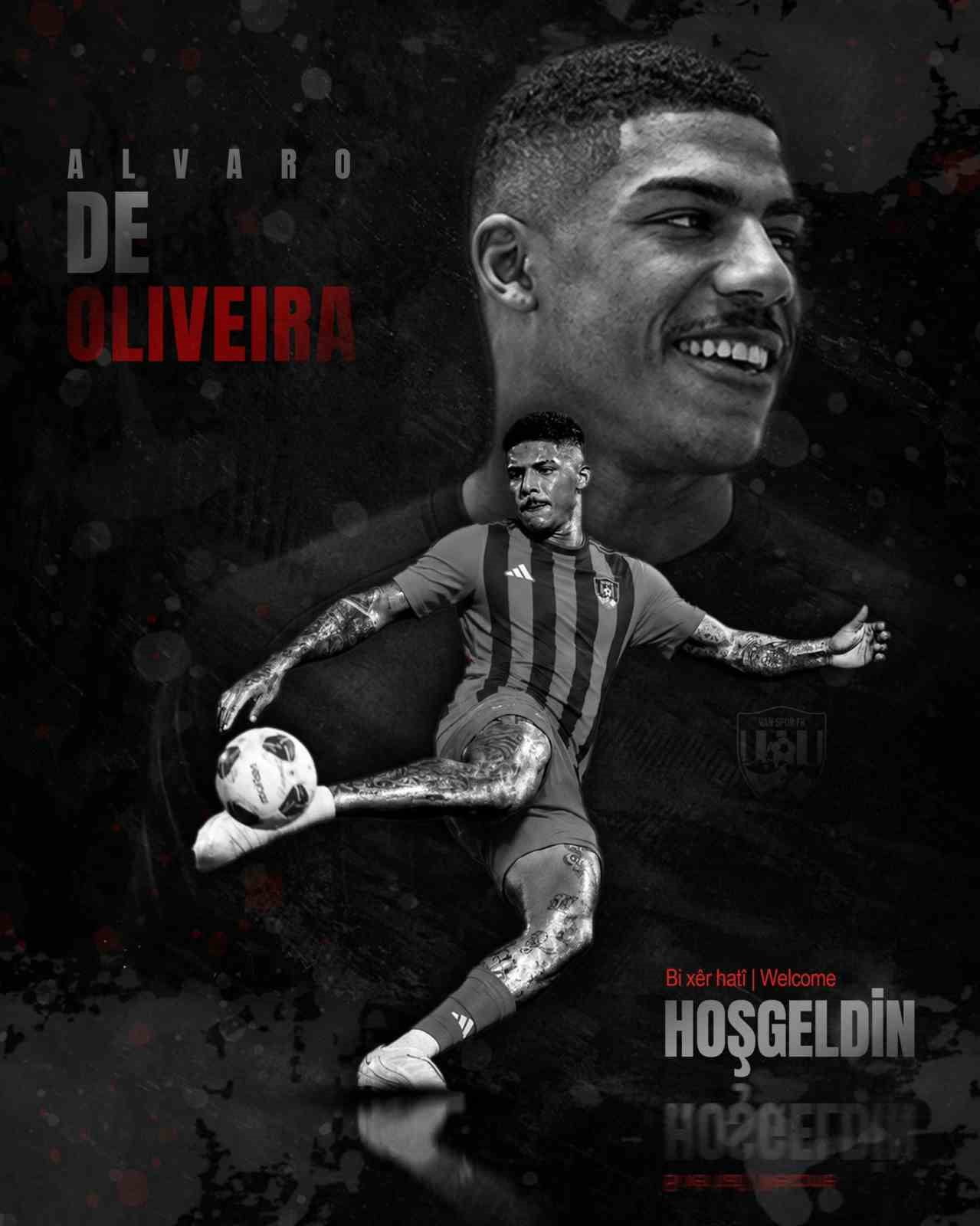 TRENDYOL 1. LİG EKİPLERİNDEN VANSPOR FUTBOL KULÜBÜ, BREZİLYALI FORVET ALVARO DE OLİVEİRA...
