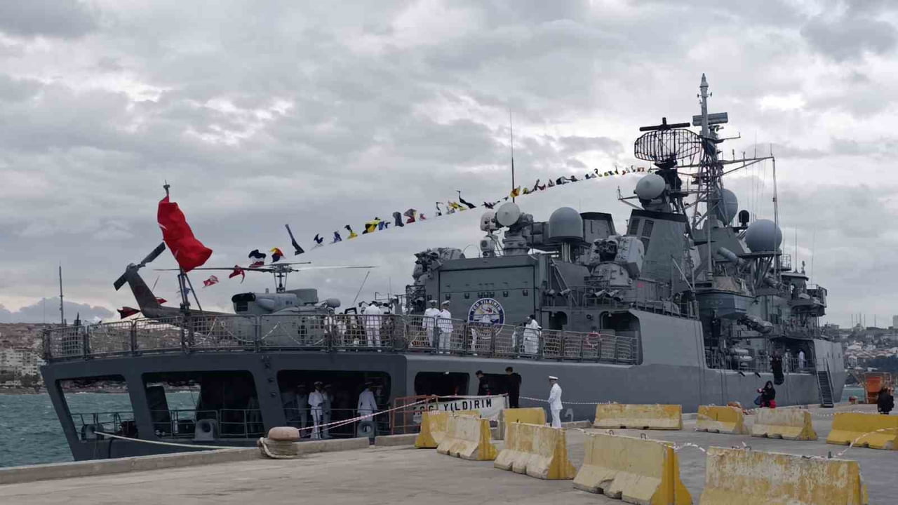TÜRK DENİZ KUVVETLERİ KOMUTANLIĞI ENVANTERİNDE BULUNAN YAVUZ SINIFI TCG YILDIRIM (F-243)...