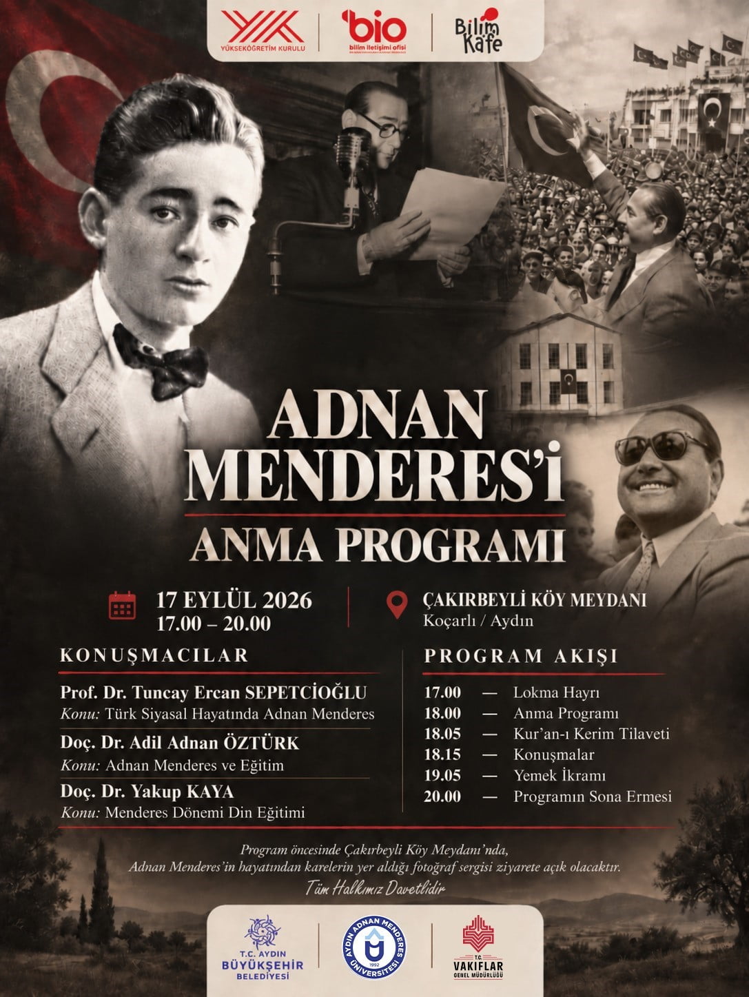 TÜRKİYE CUMHURİYETİ’NİN ESKİ BAŞBAKANLARINDAN ADNAN MENDERES, 17 EYLÜL 1961’DE İDAM EDİLİŞİNİN 65....