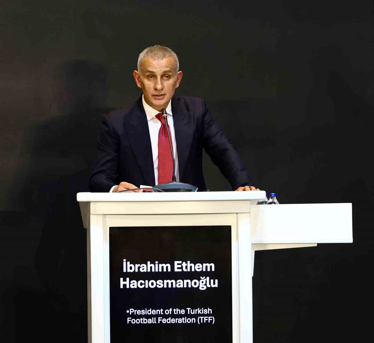 TÜRKİYE FUTBOL FEDERASYONU BAŞKANI İBRAHİM HACIOSMANOĞLU KONUŞMA YAPTI