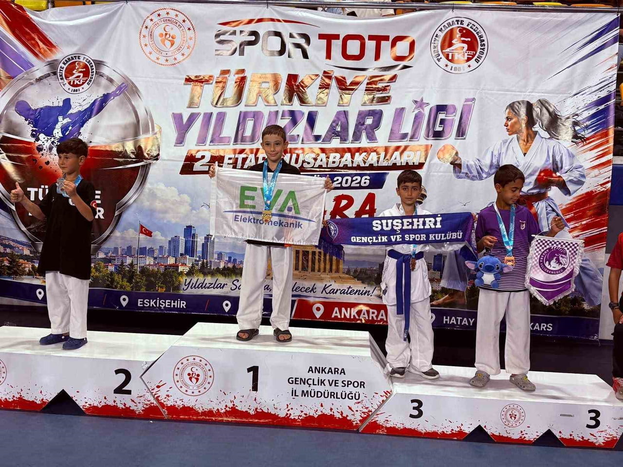 TÜRKİYE KARATE FEDERASYONU SPORTOTO TÜRKİYE YILDIZLAR KARATE LİGİ 2. ETABI’NDA MÜCADELE EDEN...