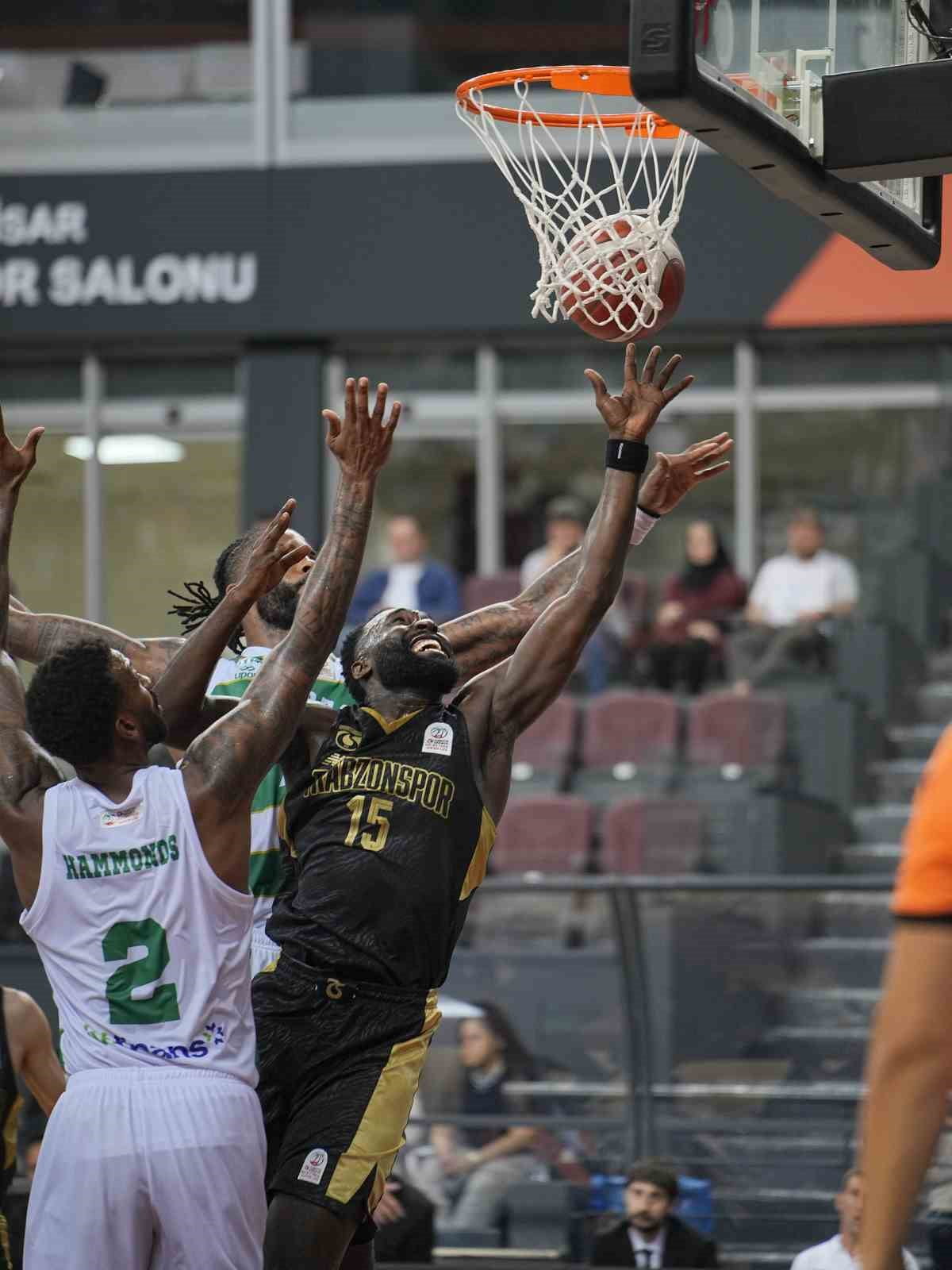 TÜRKİYE SİGORTA BASKETBOL SÜPER LİGİ İLK HAFTASINDA TRABZONSPOR, SAHASINDA BURSASPOR'U 80-74...