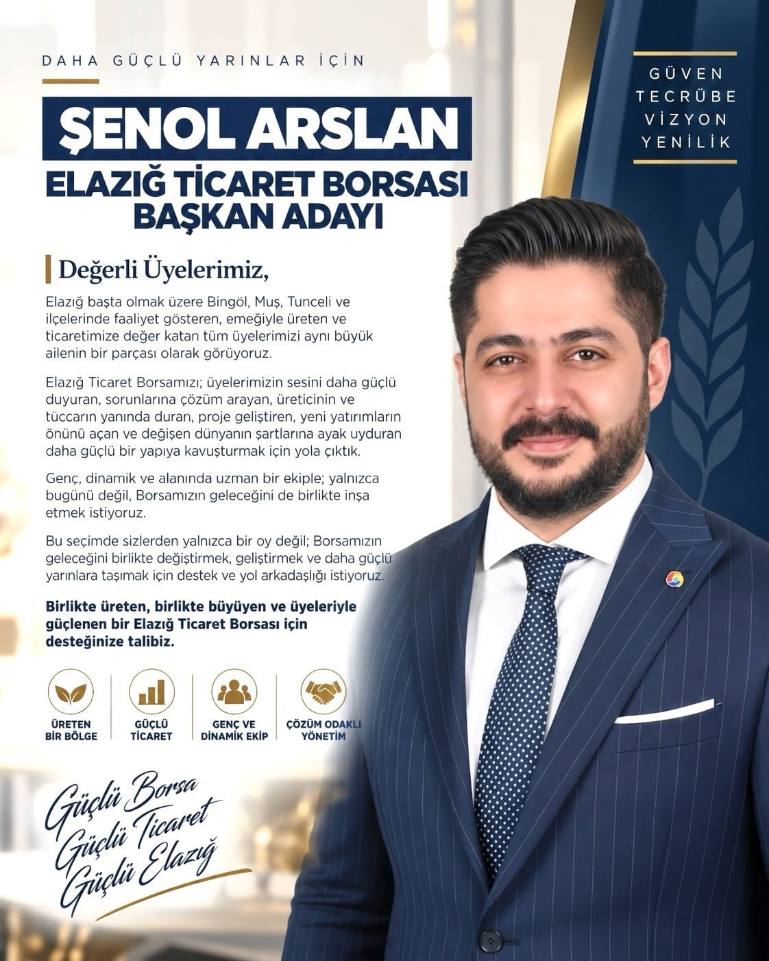 ÜYELERİ BÜYÜK AİLENİN BİR PARÇASI OLARAK GÖRDÜKLERİNİ DİLE GETİREN ELAZIĞ TİCARET BORSASI BAŞKAN...