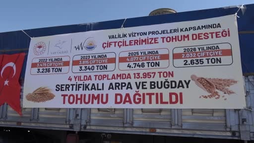 Van’da çiftçilere 4 yılda 750 milyon liralık tohum desteği