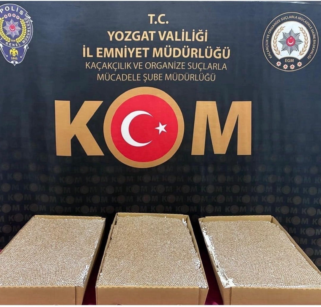 YOZGAT'TA 15 BİN ADET DOLDURULMUŞ MAKARON ELE GEÇİRİLDİ.