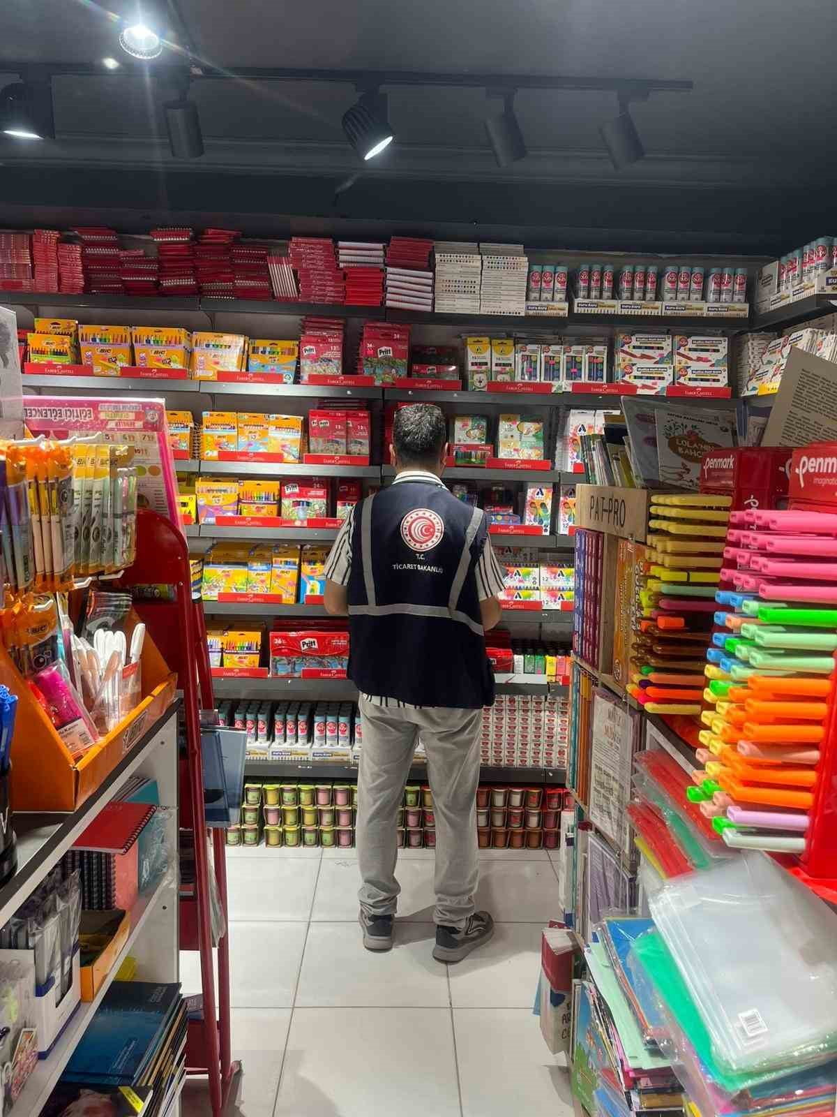 YOZGAT'TA KIRTASİYE VE MARKETLERDE DENETİM GERÇEKLEŞTİRİLDİ.